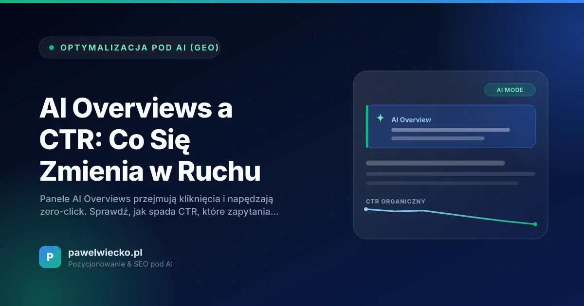 AI Overviews a CTR: Co Się Zmienia w Ruchu