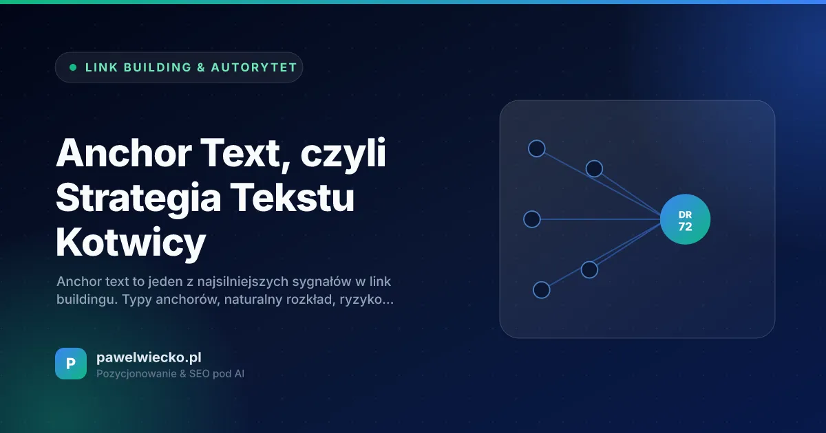 Anchor Text, czyli Strategia Tekstu Kotwicy