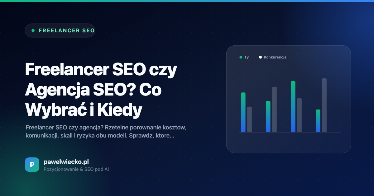 Freelancer SEO czy Agencja SEO? Co Wybrać i Kiedy