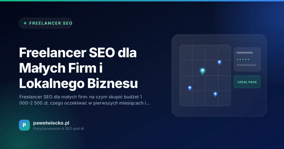 Freelancer SEO dla Małych Firm i Lokalnego Biznesu
