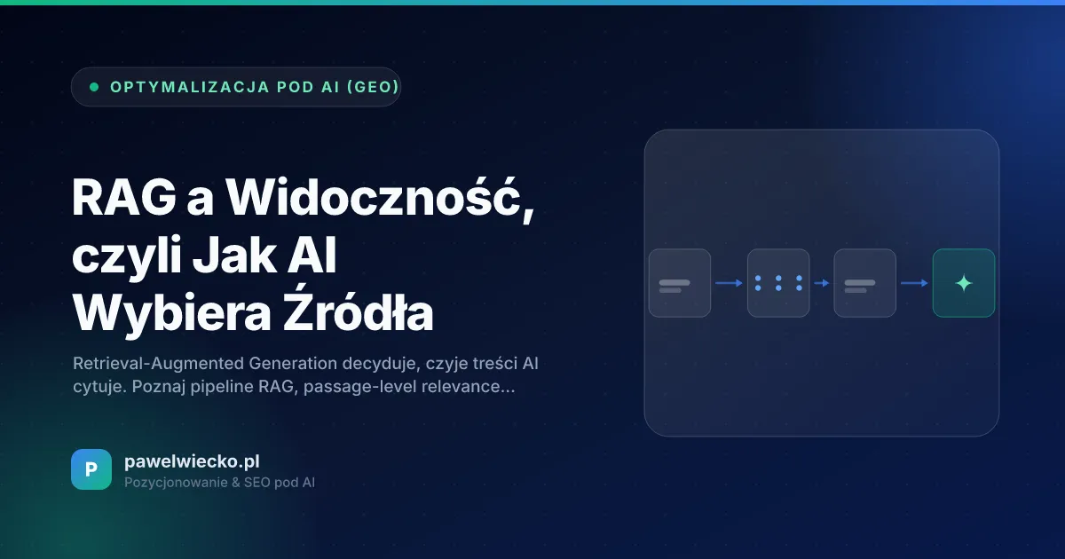 RAG a Widoczność, czyli Jak AI Wybiera Źródła