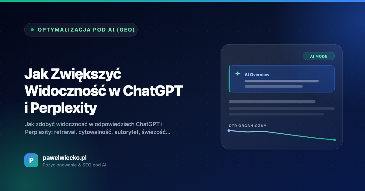 Jak Zwiększyć Widoczność w ChatGPT i Perplexity